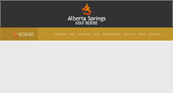 Desktop Screenshot of albertaspringsgolf.com